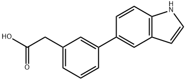 3-(5'-INDOLE)PHENYL ACETIC ACID
 Structure