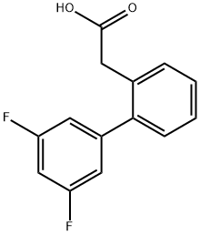 2-BIPHENYL-3',5'-DIFLUORO-ACETIC ACID
 Structure