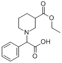1-(CARBOXY-PHENYL-METHYL)-PIPERIDINE-3-CARBOXYLICACID에틸에스테르 구조식 이미지