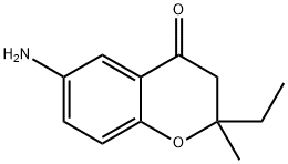 6-AMINO-2-ETHYL-2-METHYL-CHROMAN-4-ONE
 Structure