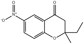 2-ETHYL-2-METHYL-6-NITRO-CHROMAN-4-ONE
 Structure