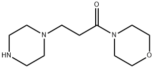 1-MORPHOLIN-4-YL-3-PIPERAZIN-1-YL-PROPAN-1-ONE
 Structure