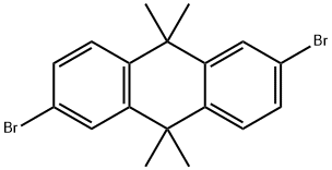 2,6-DIBROMO-9,9,10,10-테트라메틸-9,10-디하이드로-안트라센 구조식 이미지