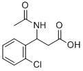 N-ACETYL-2-(2-CHLOROPHENYL)-DL-BETA-ALANINE
 Structure