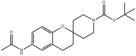 6-ACETYLAMINO-2-SPIRO(N-BOC-피페리딘-4-YL)-벤조피란 구조식 이미지