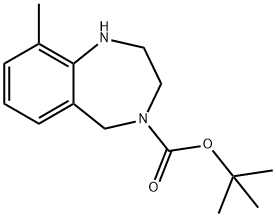 4-BOC-9-METHYL-2,3,4,5-TETRAHYDRO-1H-BENZO[E][1,4]DIAZEPINE
 Structure