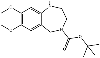 4-BOC-7,8-DIMETHOXY-2,3,4,5-TETRAHYDRO-1H-BENZO[E][1,4]DIAZEPINE
 구조식 이미지