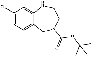 4-BOC-8-CHLORO-2,3,4,5-TETRAHYDRO-1H-BENZO[E][1,4]DIAZEPINE
 구조식 이미지