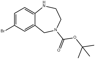 4-BOC-7-BROMO-2,3,4,5-TETRAHYDRO-1H-BENZO[E][1,4]DIAZEPINE
 Structure