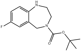 4-BOC-7-FLUORO-2,3,4,5-TETRAHYDRO-1H-BENZO[E][1,4]DIAZEPINE
 Structure