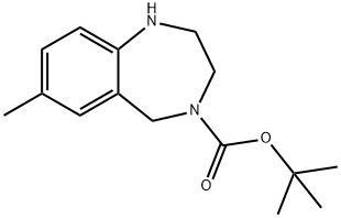 4-BOC-7-METHYL-2,3,4,5-TETRAHYDRO-1H-BENZO[E][1,4]DIAZEPINE
 Structure