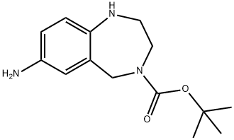 7-AMINO-4-BOC-2,3,4,5-TETRAHYDRO-1H-BENZO[E][1,4]DIAZEPINE
 Structure