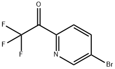1- (5-Бром-2-пиридинил) -2,2,2-трифторэтанон структурированное изображение