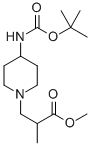 3-(4-BOC-아미노-피페리딘-1-YL)-2-메틸-프로피온산메틸에스테르 구조식 이미지