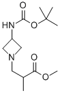 3-(3-TERT-BUTOXYCARBONYLAMINO-AZETIDIN-1-YL)-2-메틸-프로피온산메틸에스테르 구조식 이미지