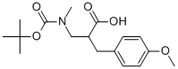 2-N-BOC-3-(4-METHOXY-PHENYL)-2-METHYLAMINOMETHYL-PROPIONIC ACID
 Structure