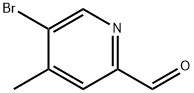 5-Bromo-4-methyl-2-pyridinecarboxaldehyde 구조식 이미지