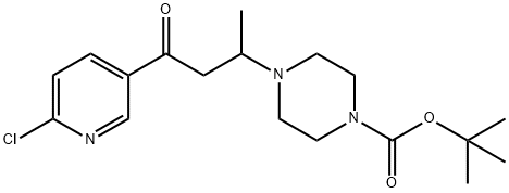 1-(6-CHLORO-PYRIDIN-3-YL)-3-(4-BOC-PIPERAZIN-1-YL)-BUTAN-1-ONE
 구조식 이미지