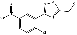 5-CHLOROMETHYL-3-(2-CHLORO-5-NITRO-PHENYL)-[1,2,4]OXADIAZOLE
 구조식 이미지