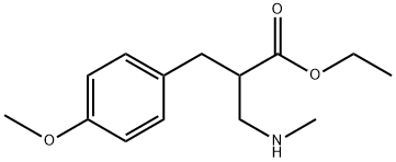 ETHYL 3-(4-METHOXY-PHENYL)-2-METHYLAMINOMETHYL-PROPIONATE
 Structure