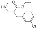 ETHYL 3-(3-CHLORO-PHENYL)-2-METHYLAMINOMETHYL-PROPIONATE
 Structure