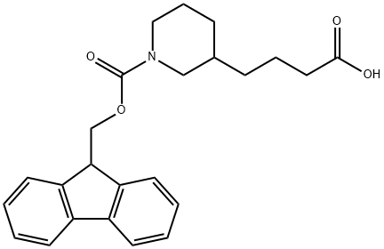 4-(1-FMOC-피페리딘-3-YL)-부티르산 구조식 이미지