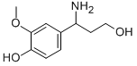 3-(4-하이드록시-3-메톡시페닐)-DL-베타-알라니놀 구조식 이미지
