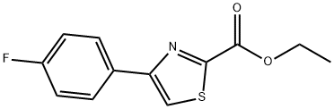 에틸4-(4-플루오로페닐)-2-티아졸카르복실레이트 구조식 이미지