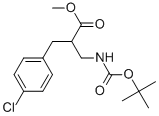 METHYL 2-N-BOC-2-AMINOMETHYL-3-(4-CHLORO-PHENYL)-PROPIONATE
 Structure