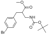 METHYL 2-N-BOC-2-AMINOMETHYL-3-(4-BROMO-PHENYL)-PROPIONATE
 Structure