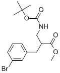 METHYL 2-N-BOC-2-AMINOMETHYL-3-(3-BROMO-PHENYL)-PROPIONATE
 Structure