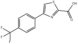 2-Thiazolecarboxylic  acid,4-[4-(trifluoromethyl)phenyl]- Structure