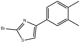 2-BROMO-4-(3,4-DIMETHYL-PHENYL)-THIAZOLE 구조식 이미지