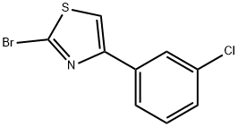 2-브로모-4-(3-클로로-페닐)-티아졸 구조식 이미지