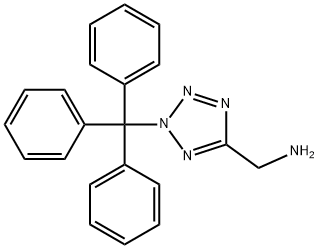 C-(2-트리틸-2H-테트라졸-5-YL)-메틸라민 구조식 이미지