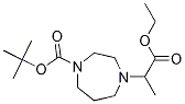 tert-Butyl 4-(1-ethoxy-1-oxopropan-2-yl)-1,4-diazepane-1-carboxylate 구조식 이미지