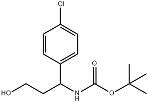 3-(Boc-aMino)-3-(4-chlorophenyl)-1-propanol Structure