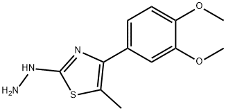 4-(3,4-DIMETHOXYPHENYL)-5-METHYL-2(3H)-THIAZOLONE HYDRAZONE 구조식 이미지