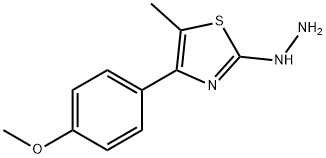 4-(4-METHOXYPHENYL)-5-METHYL-2(3H)-THIAZOLONE HYDRAZONE 구조식 이미지