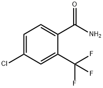 4-CHLORO-2-(TRIFLUOROMETHYL)BENZAMIDE Structure