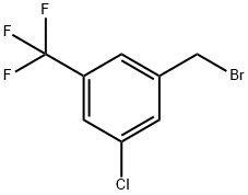 3-클로로-5-(트리플루오로메틸)벤질브로마이드 구조식 이미지