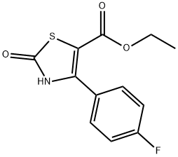 4-(4-FLUORO-PHENYL)-2-OXO-2,3-DIHYDRO-THIAZOLE-5-CARBOXYLIC ACID ETHYL ESTER Structure