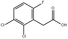 2,3-DICHLORO-6-FLUOROPHENYLACETIC ACID Structure