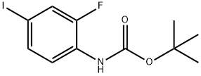 TERT-BUTYL N-(2-FLUORO-4-IODOPHENYL)CARBAMATE 구조식 이미지