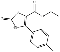 2-OXO-4-P-TOLYL-2,3-DIHYDRO-THIAZOLE-5-CARBOXYLICACID에틸에스테르 구조식 이미지