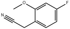 2-메톡시-4-플루오로벤질시안화물 구조식 이미지