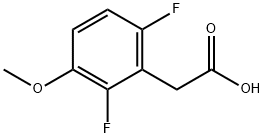 2,6-DIFLUORO-3-METHOXYPHENYLACETIC ACID Structure