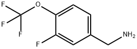 3-Fluoro-4-(trifluoromethoxy)benzylamine 구조식 이미지