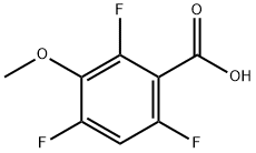3-METHOXY-2,4,6-TRIFLUOROBENZOIC ACID Structure