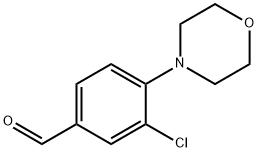 3-Chloro-4-morpholinobenzaldehyde Structure